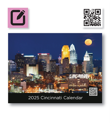 Custom Calendar - Cincinnati Logo Upload 13 Month - 11.75" x 8.75"