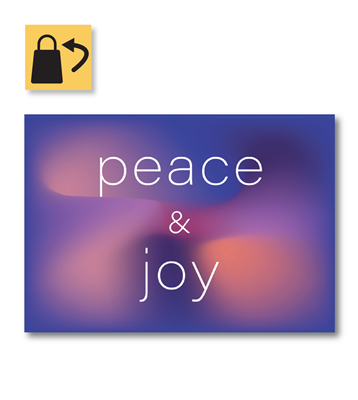 Greeting Card - Peace & Joy - 5" x 3.5"