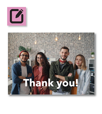 Greeting Card - Custom Photo Upload - 7" x 5"