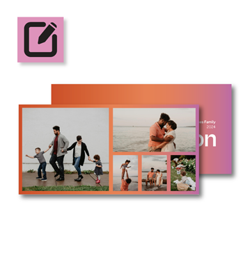 Postcard - 'Tis the Season - 8" x 4"