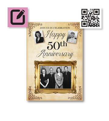 Greeting Card - Anniversary/Birthday Party 5" x 7"