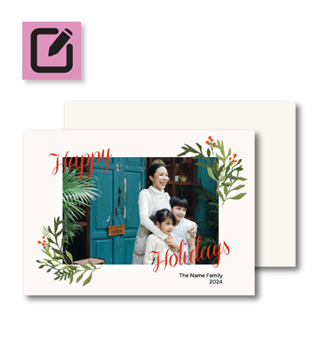 Postcard - Mistletoe - 7" x 5"