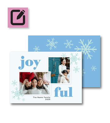 Postcard - Joyful - 7" x 5"