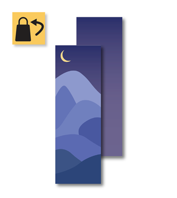 Bookmark - Nighttime - 2" x 6"