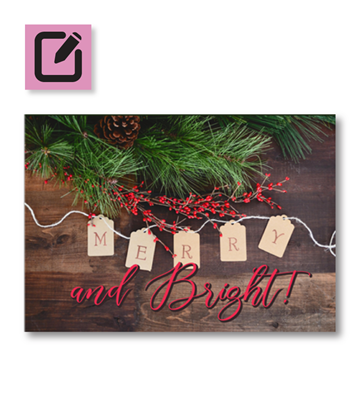 Greeting Card - Pine - 7" x 5"