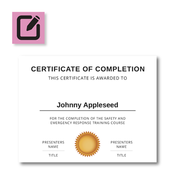 Certificate - Basic - 11" x 8.5"