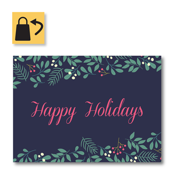 Greeting Card - Navy - 7" x 5"